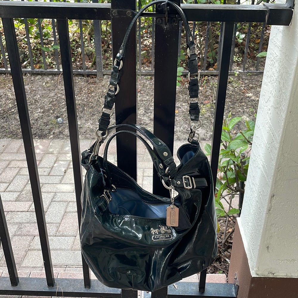Coach Madison Patent Shoulder Bag